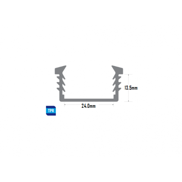 UCHANNEL Glazing Gasket (24mm)